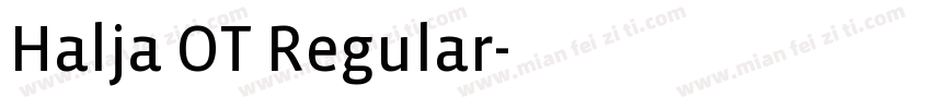 Halja OT Regular字体转换